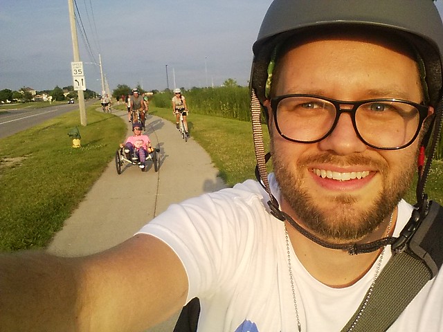 Biking around with some people that I like