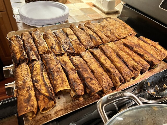 Enchilada night at the Terronez house!