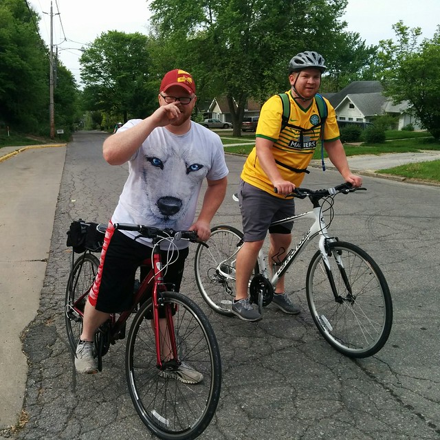 Biking with these dudes