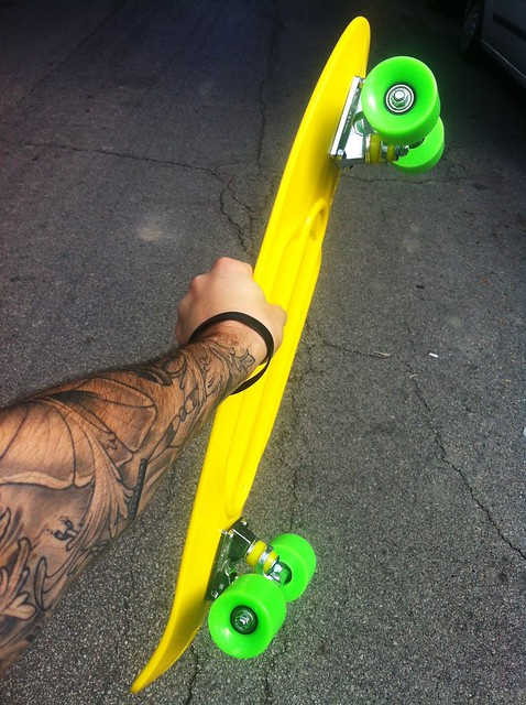 Time to try out this goofy new skateboard!