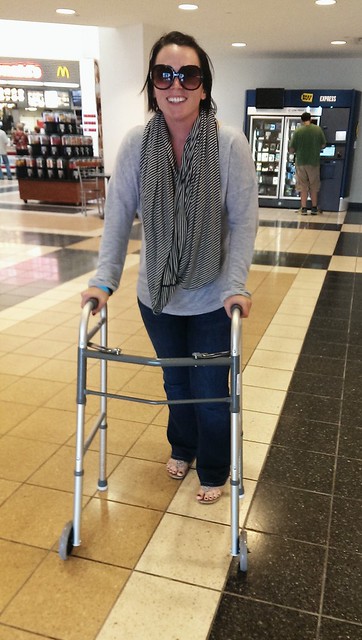 She wants me to spray paint her walker gold to quit cramping on her style