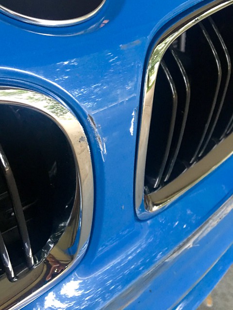 Scuffs between the kidneys