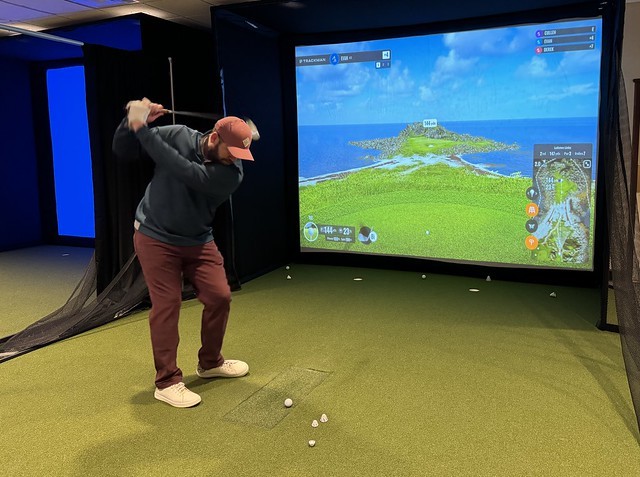 Golfin in Norway. This was a hard course.