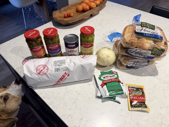 Gonna try to make some Chicago style Italian beef for the golf crew