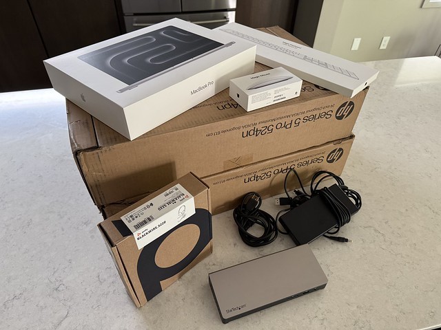 Computer showed up for the new job, lol. Wasn’t quite expecting all this.