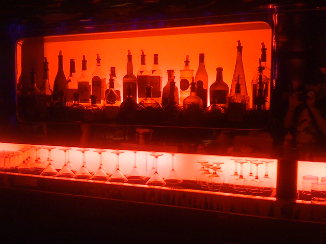 At the purple room - the club in our hotel