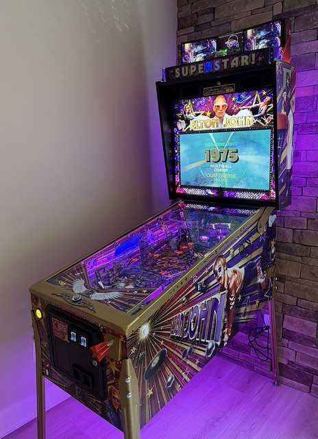 Ben’s incredible new Elton John pinball machine
