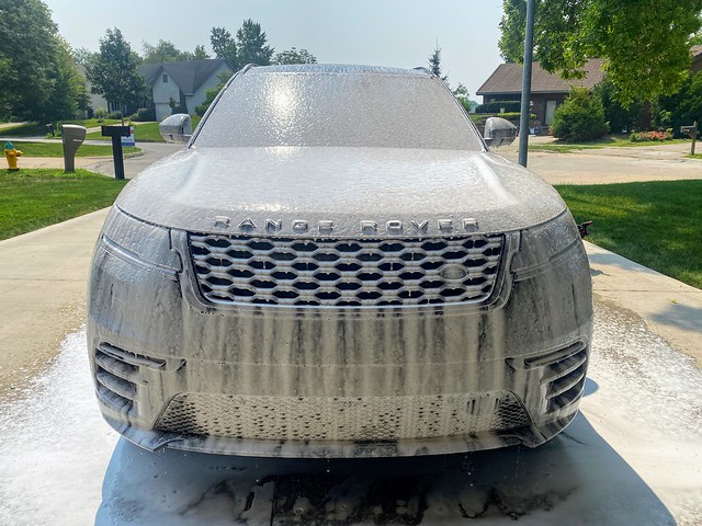 Kari's car needed a bath