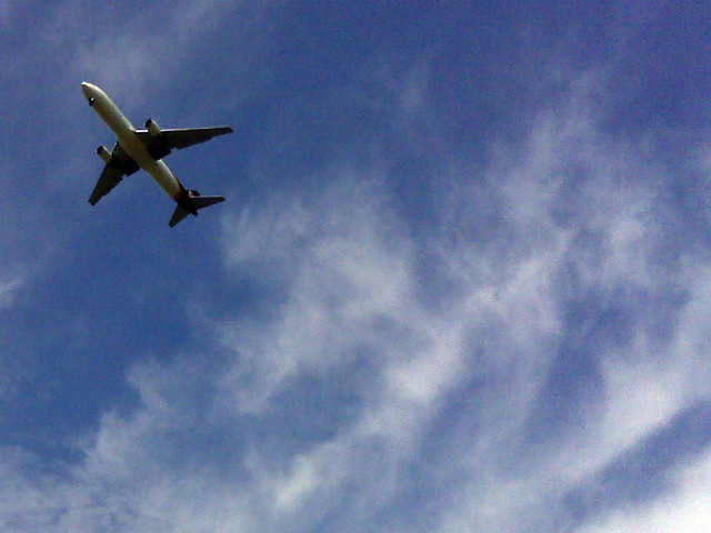 Plane over the office.
