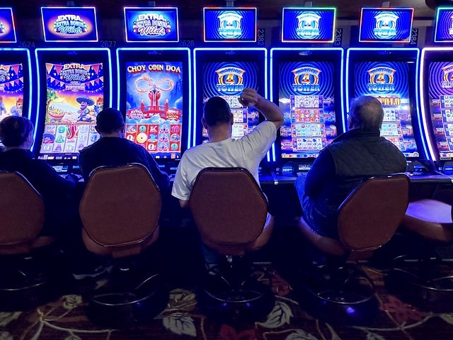 Chuck takes a seat with some strangers