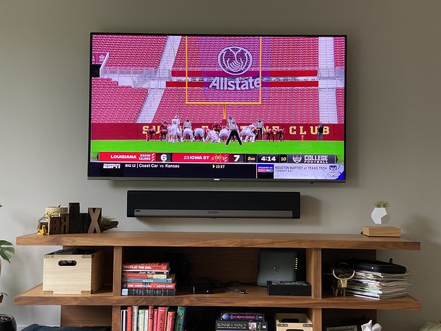 Watching some weirdo pandemic college football