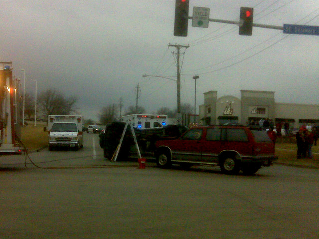 Some Vehicle on its side on Delaware