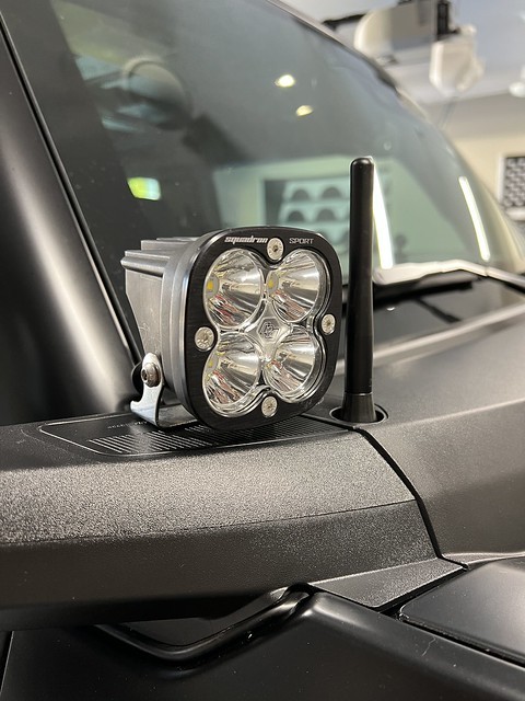 Ditch lights and stubby antenna: installed