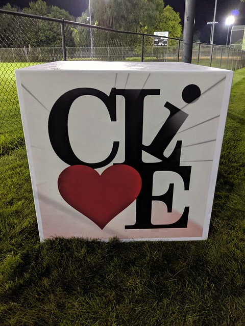 This is supposed to say Clive. I'll bet some student made this and their parents are very proud. They should not be.