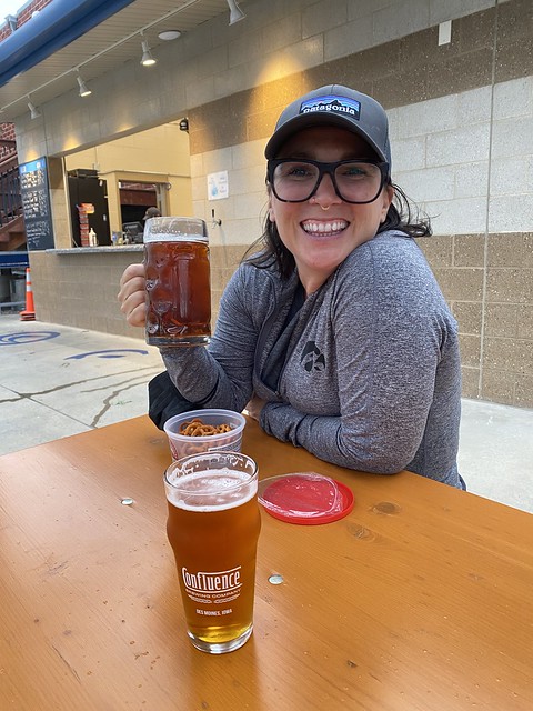 Kari is excited that oktoberfest is on tap