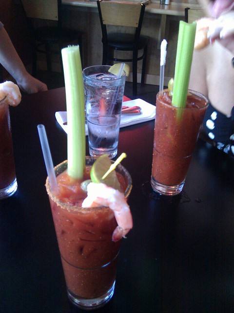 Bloody Marys at waterfront