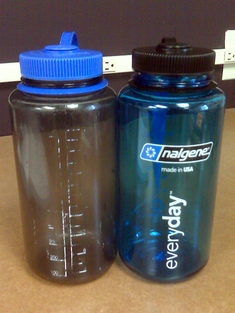 Old Nalgene and my new BPA Free Nalgene