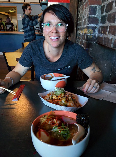 This girl's on summer break... which means we can meet for ramen and kimchi tots.