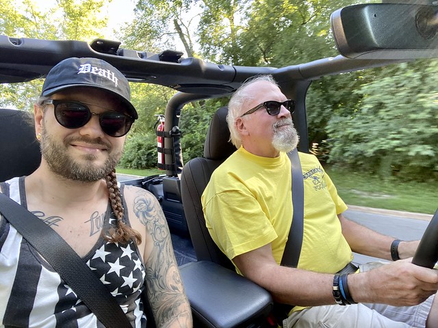 “I suppose you don’t want to get arrested?” - Jeff, after getting behind the wheel of my Jeep.
