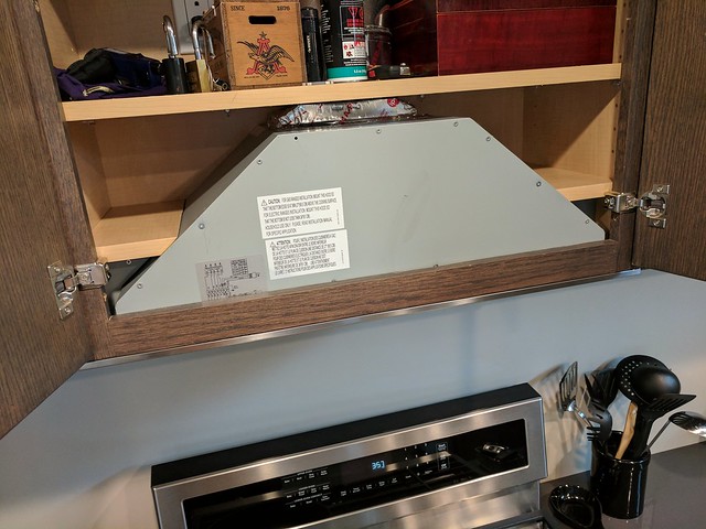 Gettin all the storage space I can outta this cabinet