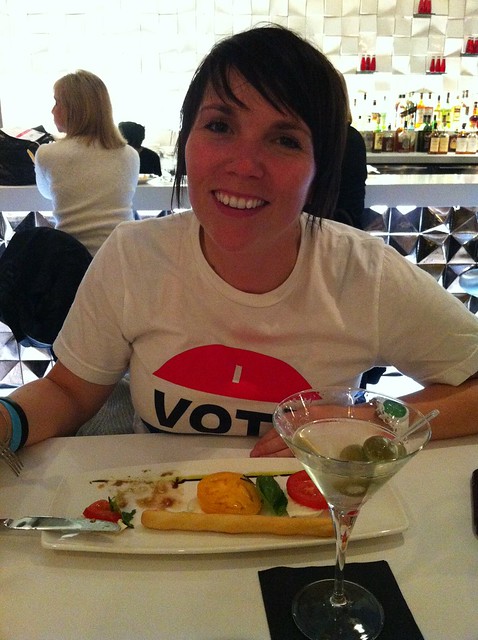 A quick martini break with Kari