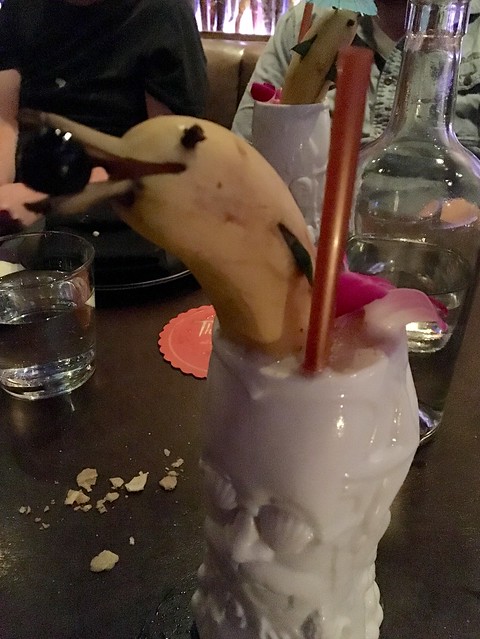Just ordered this drink... That came with a banana dolphin.