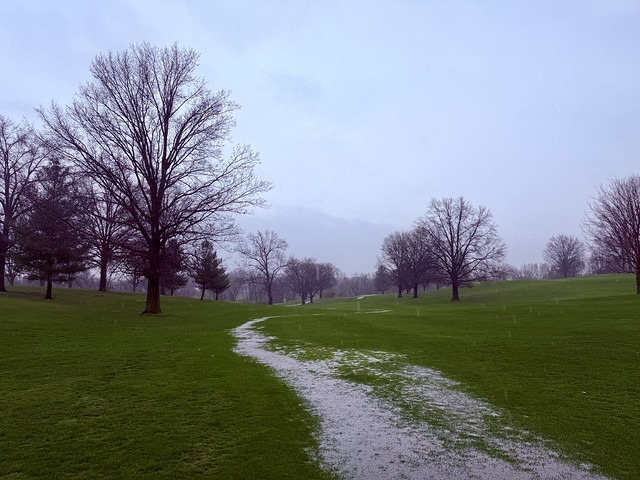 Straight up streams running down the fairways