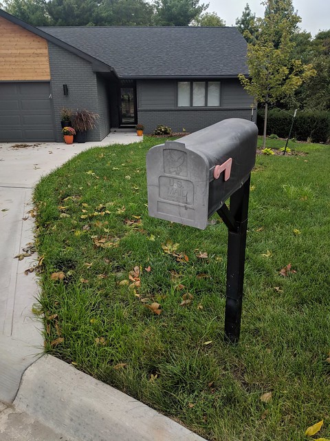 Bout to replace this crooked, cheap old mailbox
