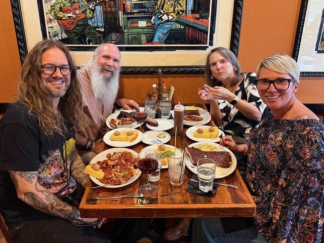 Celebrating Jeff and Teresa (and checking out Flying Mango under the new ownership)