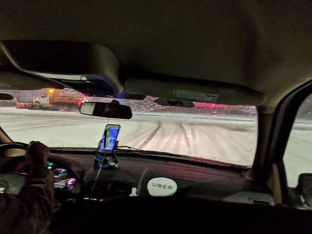 Winter has arrived. Uberin home