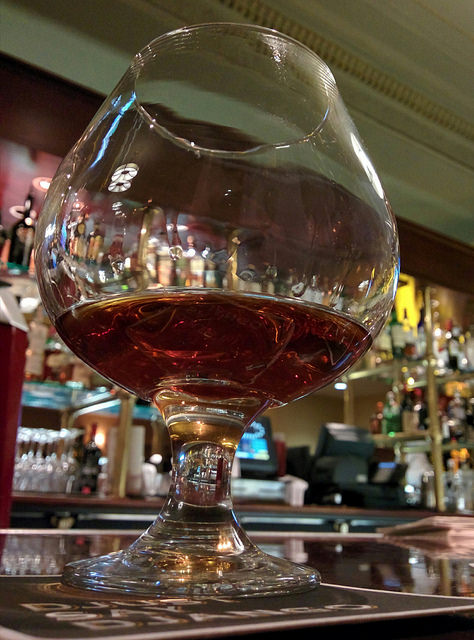 Cognac. Warm cognac.