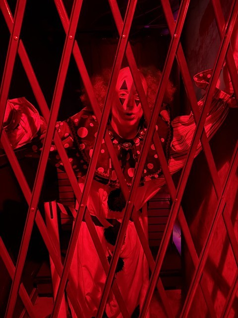 A clown at the Haunt