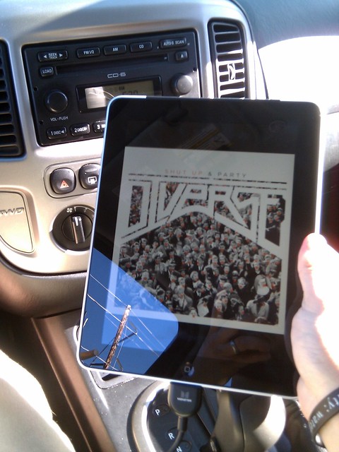 Driving around listening to @djdiverse's mixtape on my giant iPod.