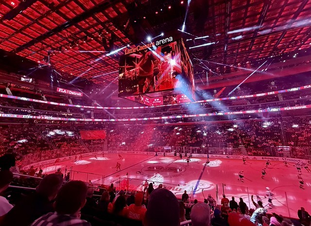 Bout to see the Red Wings play in Detroit!