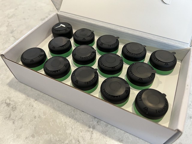 Got some Arccos sensors in the mail. Golf tech has gotten so cool during my hiatus.