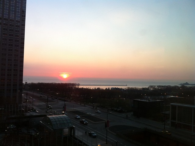 Election Day sunrise from OFA HQ