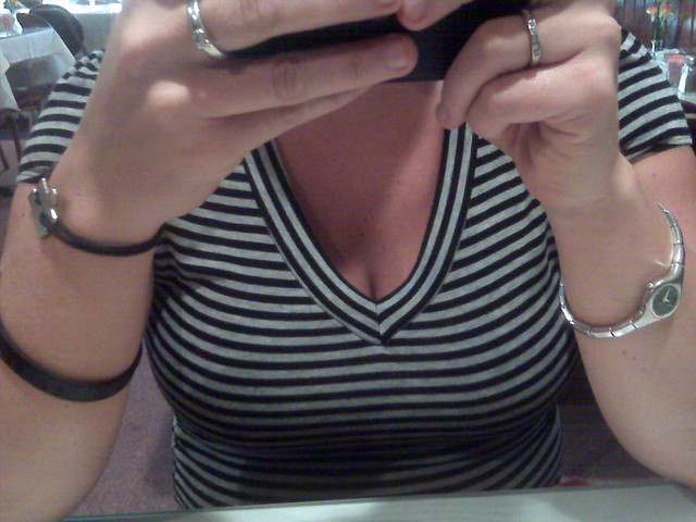 I was aiming for her dinner.  this turneed out better.