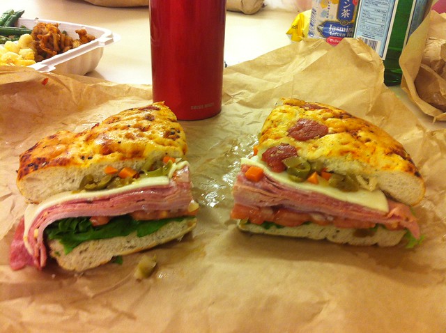 This is not a normal sized sandwich