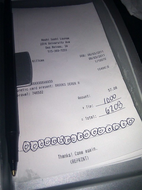 My signature. Sushi rolls.