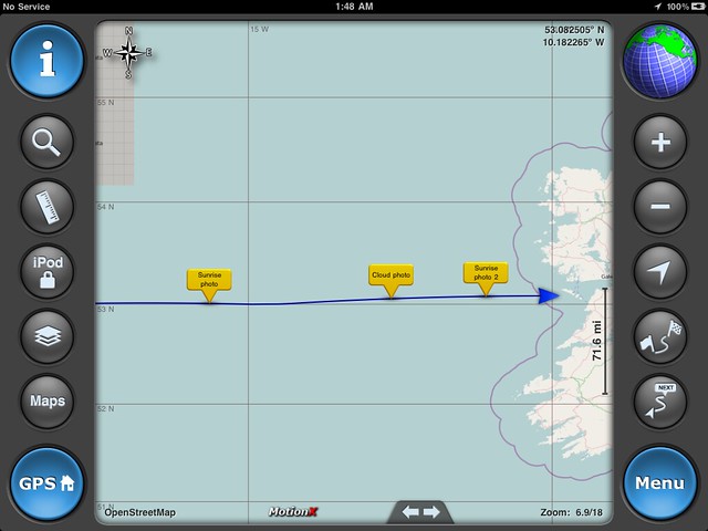 MotionX also makes a pretty good geologger for geotagging external photos