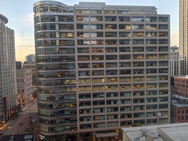 The view from my hotel room... The old modest office