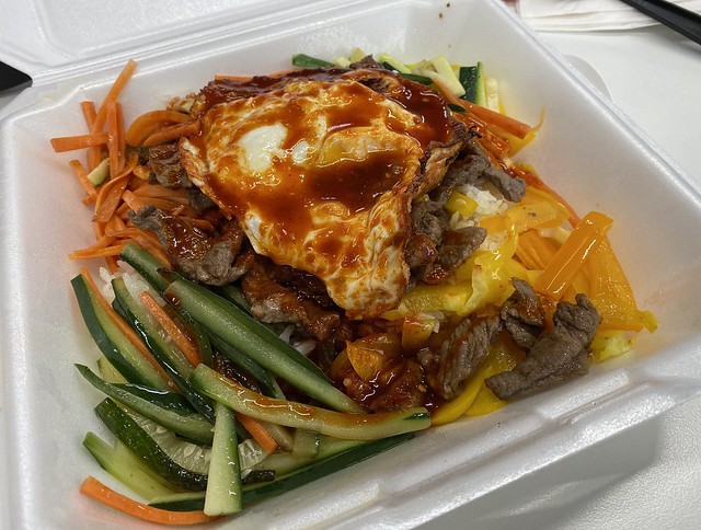 Bibimbap is kinda weird to-go