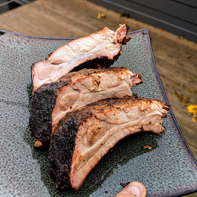 My first smoked ribs