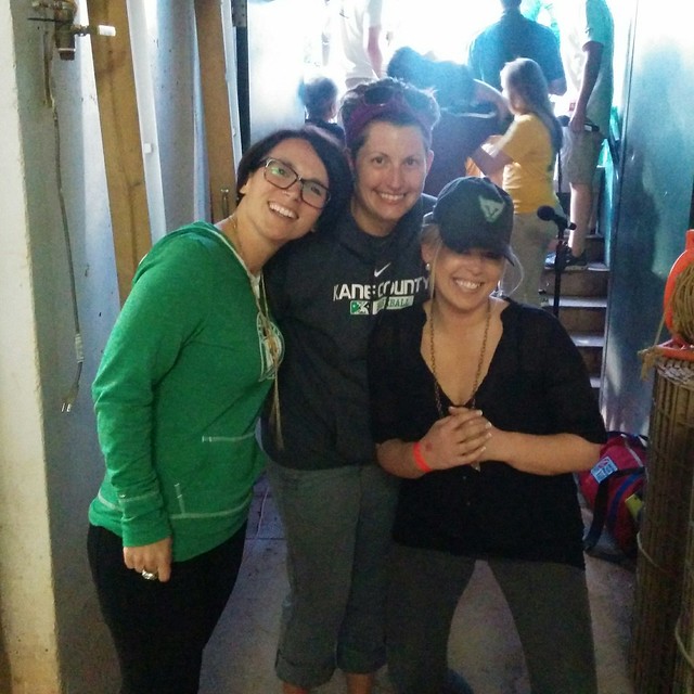 Waiting beneath the dugout to go sing...