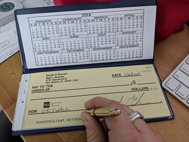 I ordered some new checks. They are huge.