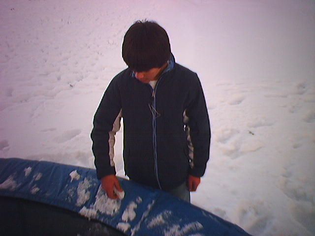 Anthony and the trampoline