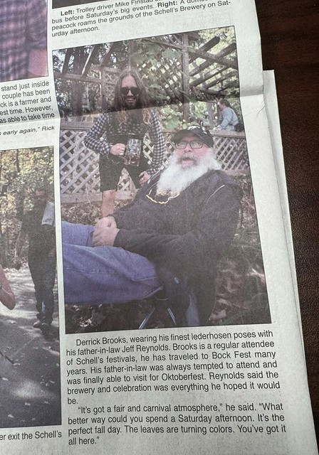 Jeff made the New Ulm Journal