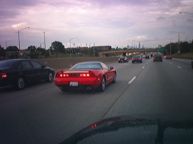 Driving into Chicago