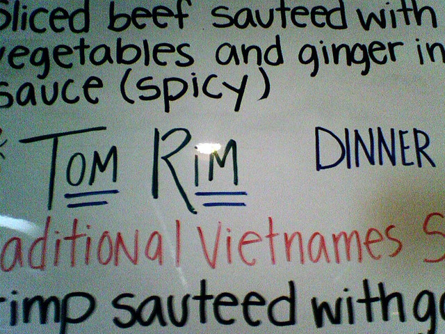 Tom Rim Dinner