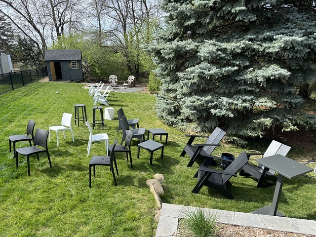 Outdoor furniture cleanup day… we maybe went a little overboard on the outdoor furniture during...